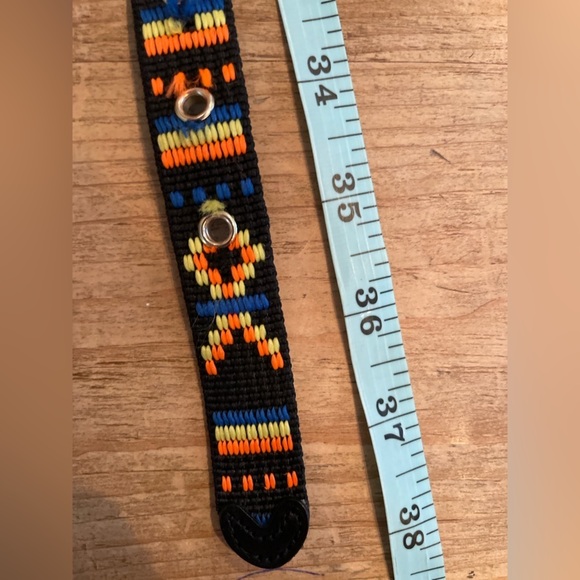 J Crew Women’s Colorful Embroidered Belt Aztec Southwestern Boho Tribal SM - Picture 9 of 9